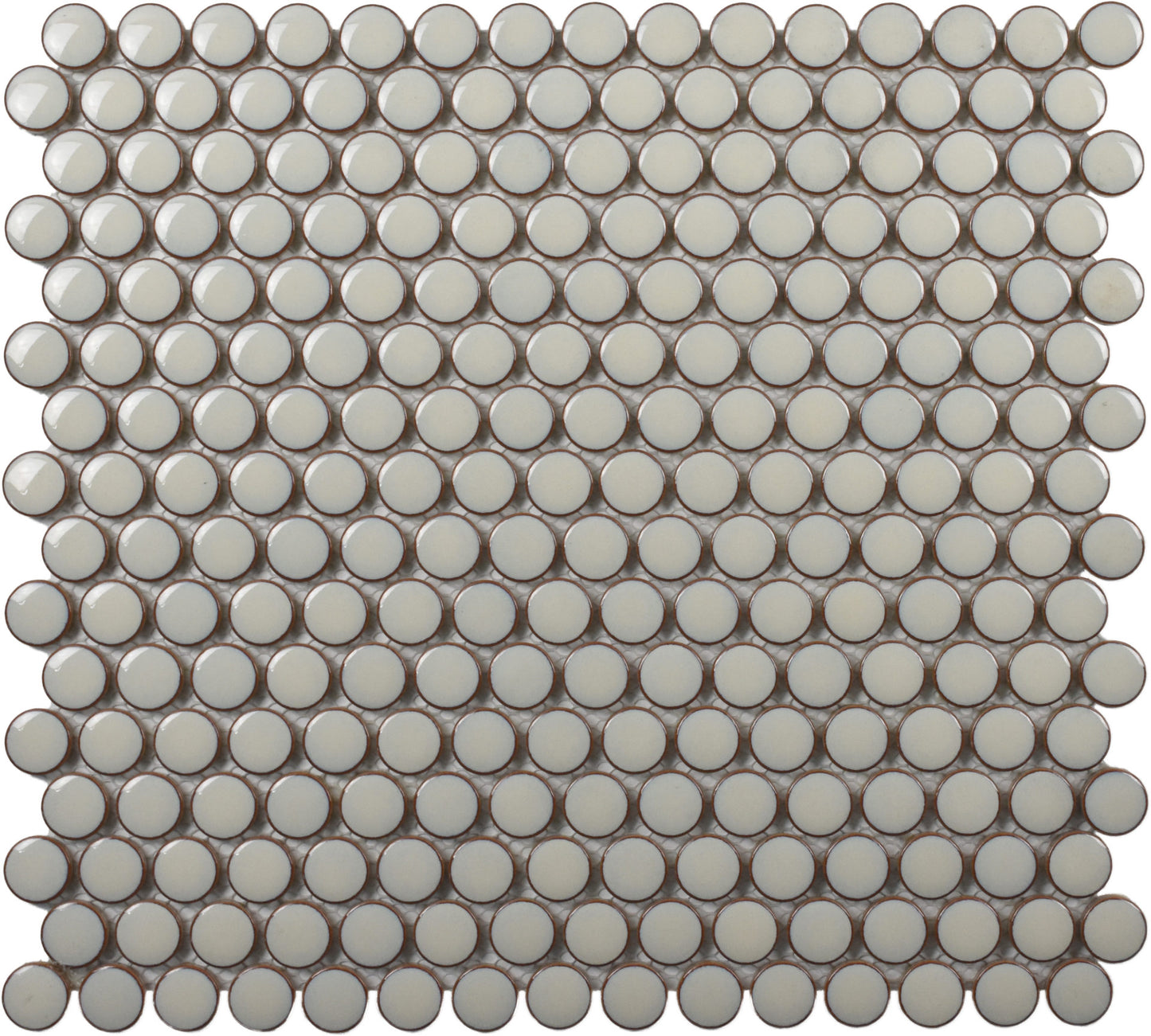 Cream Bright 12×12 Penny Round Mosaic UFCC126-12MT