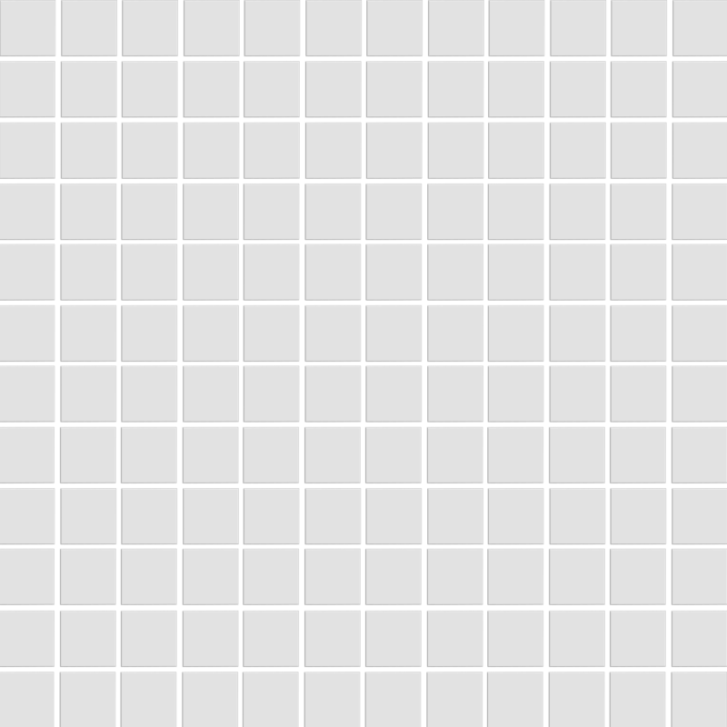 White Matte 1X1 Squares 12X12 Mosaic UFCC130SAMG