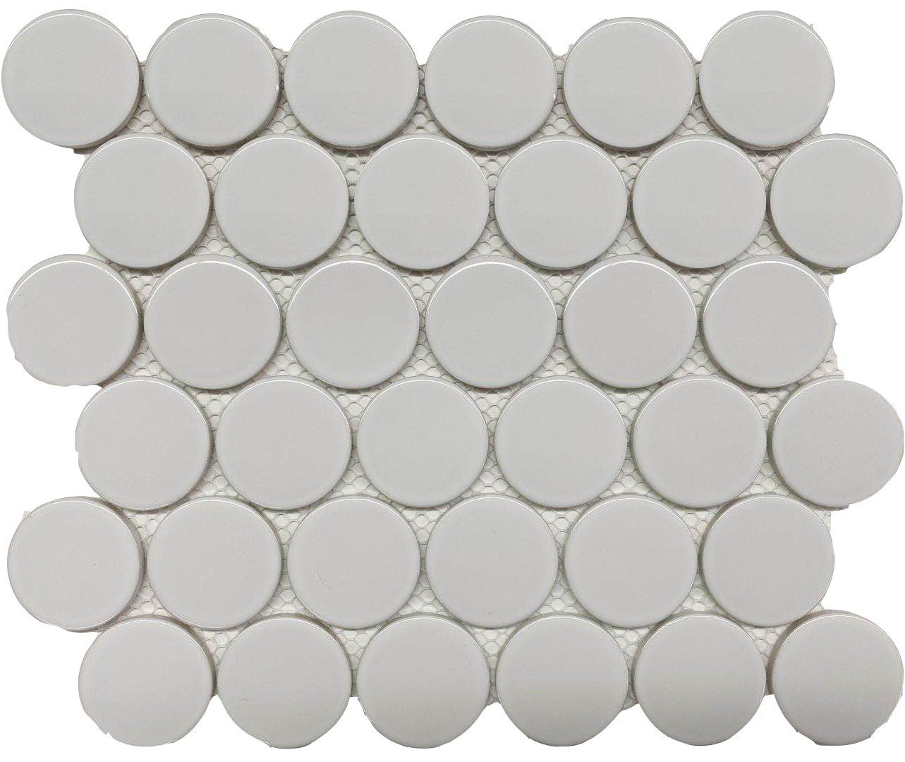 White Bright 2 Dots 12X12 Mosaic UFCC161-12MT * Wall Only