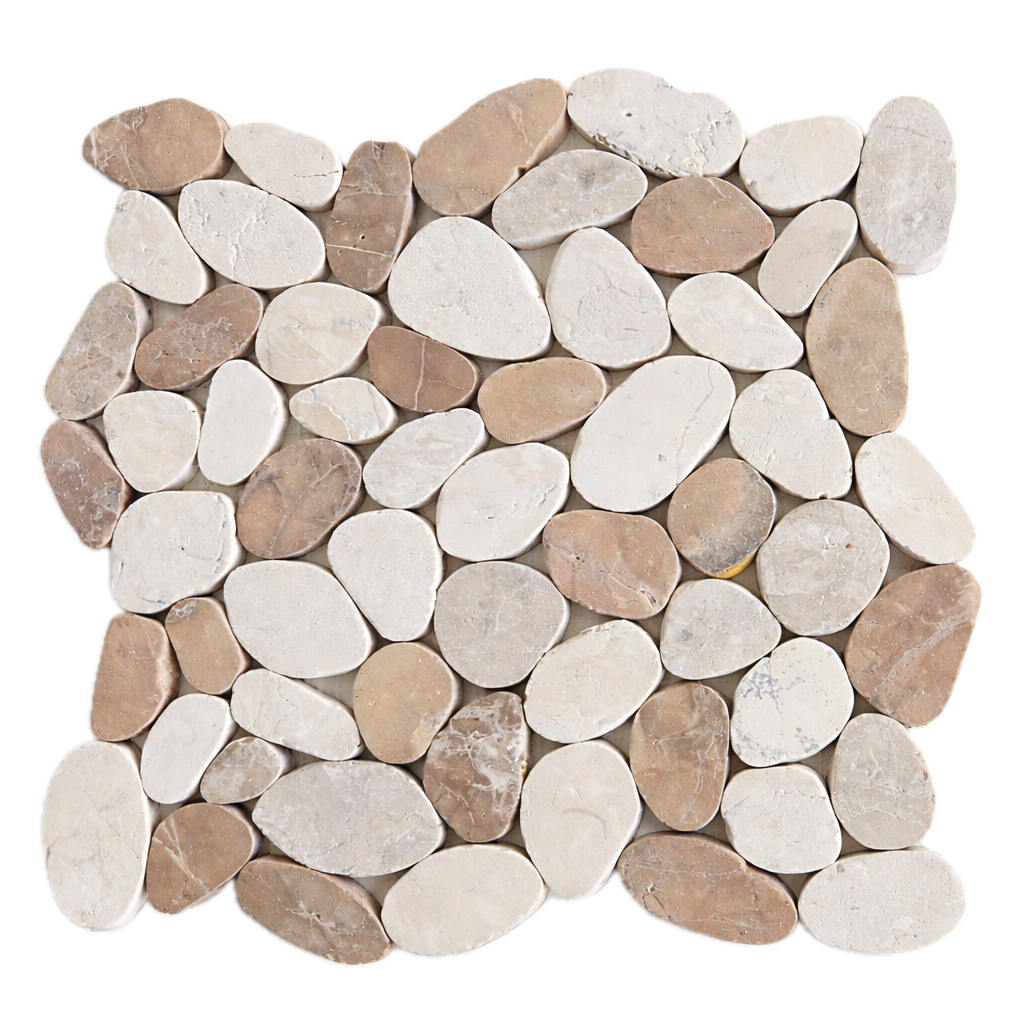 White Capuccino 11x12 Mosaic URRFWCPB11M