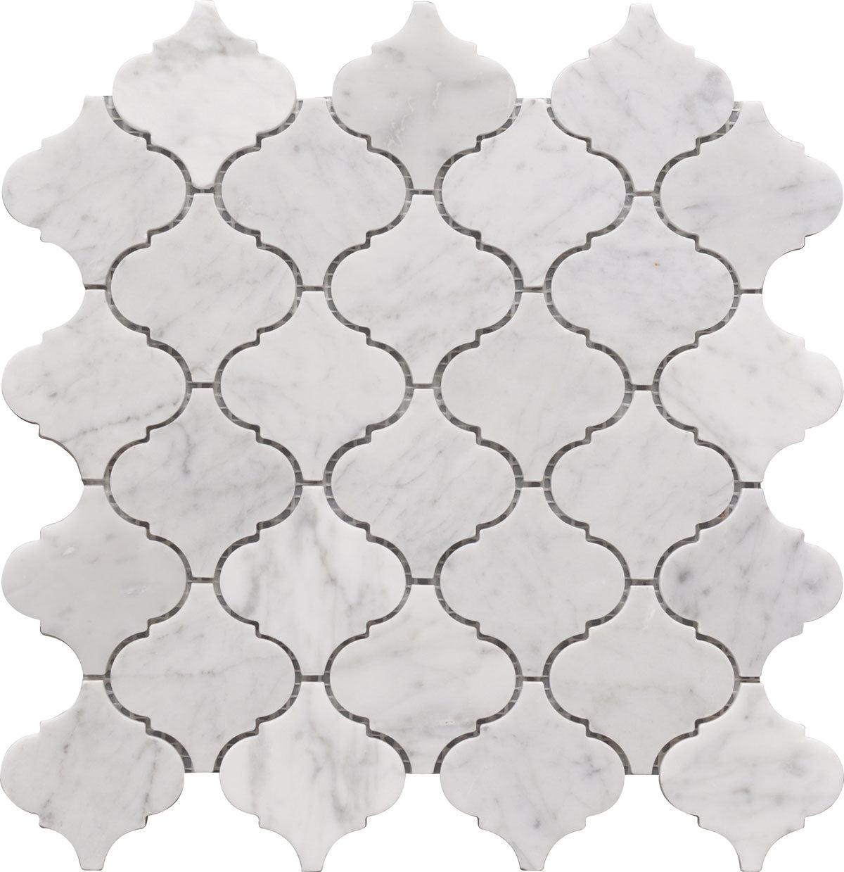 Carrara Marble Lantern 12x12 Mosaic USTMLNT003