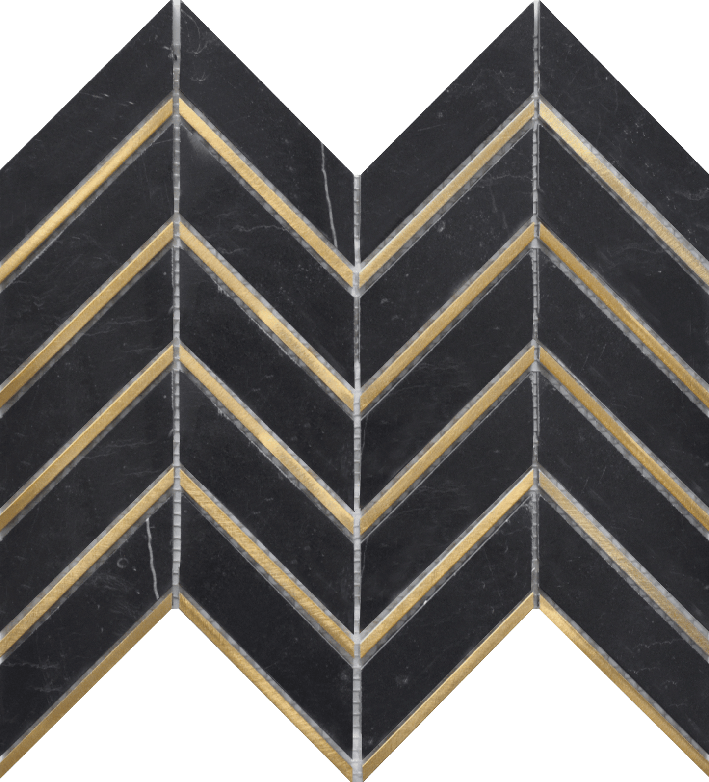 Nero Arrow Metal 12x12 Mosaic USTMNMARE014 Residential Only