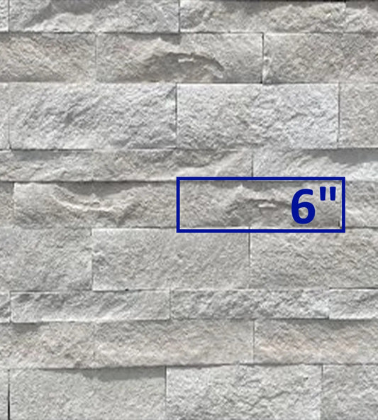 AUSTIN STONE WHITISH 6" 8.40 SF