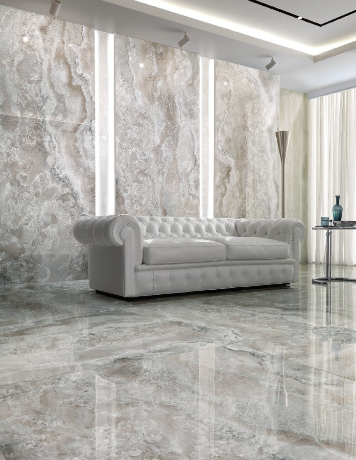 ONYX DIAMOND GREY AGATE 24X48 15.5 SF PC