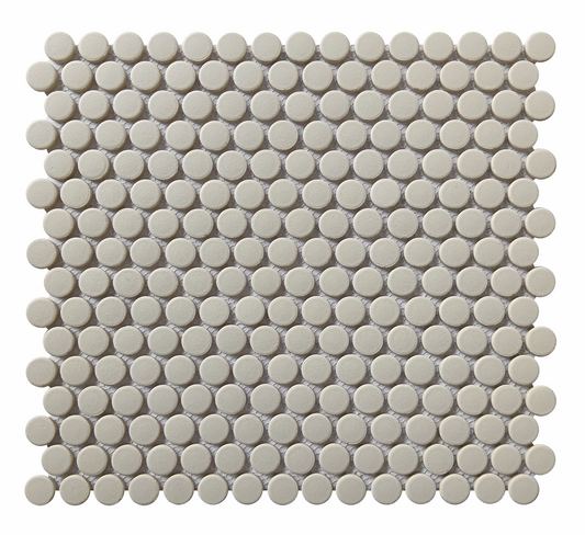 Tender Gray Penny Round 12x12 Mosaic U261CPISAMG