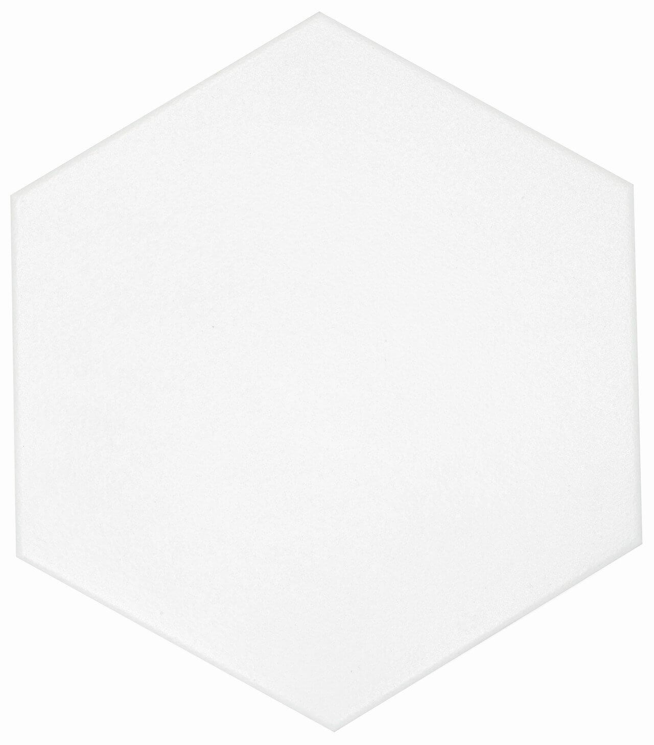 Solid White 8x9 Hexagon UCASAMG189V