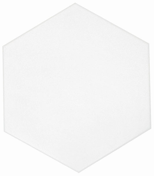 Solid White 8x9 Hexagon UCASAMG189V