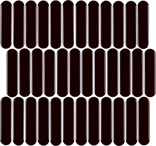 Black Oval 12x12 Mosaic UCCOVA1212W