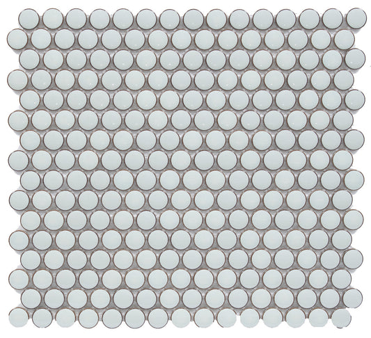 Mint Green Bright 12×12 Penny Round Mosaic UFCC127-12MT