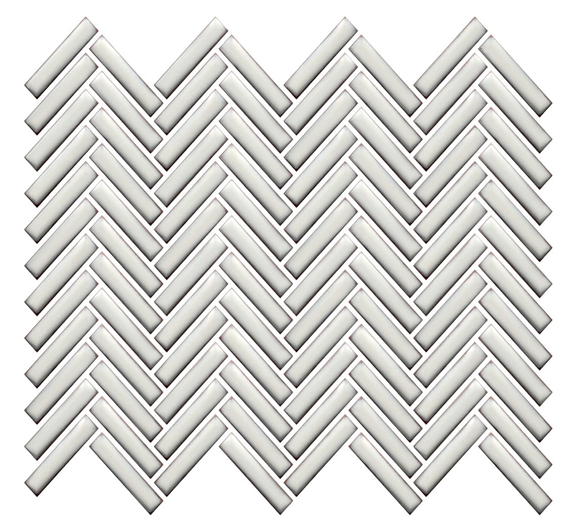 Antique White Bright 12×12 Herringbone Mosaic UFCC129-12MT * Wall Only