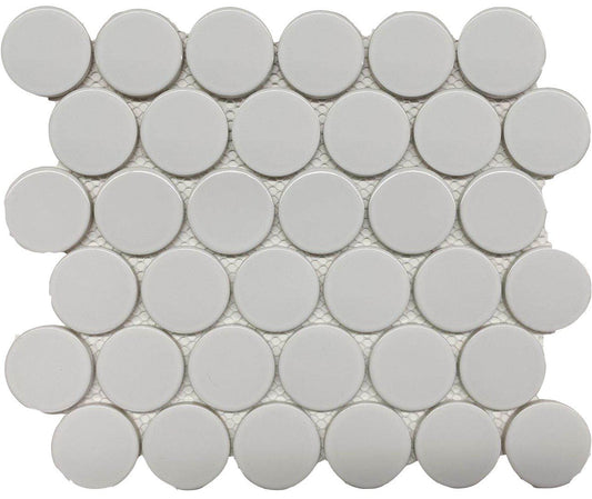 White Bright 2 Dots 12X12 Mosaic UFCC161-12MT * Wall Only