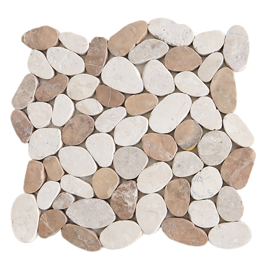 White Capuccino 11x12 Mosaic URRFWCPB11M