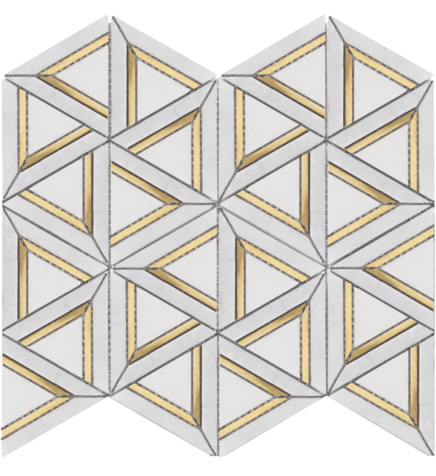Carrara White Metal 12x14 Mosaic USTMCWME011 Residential Only