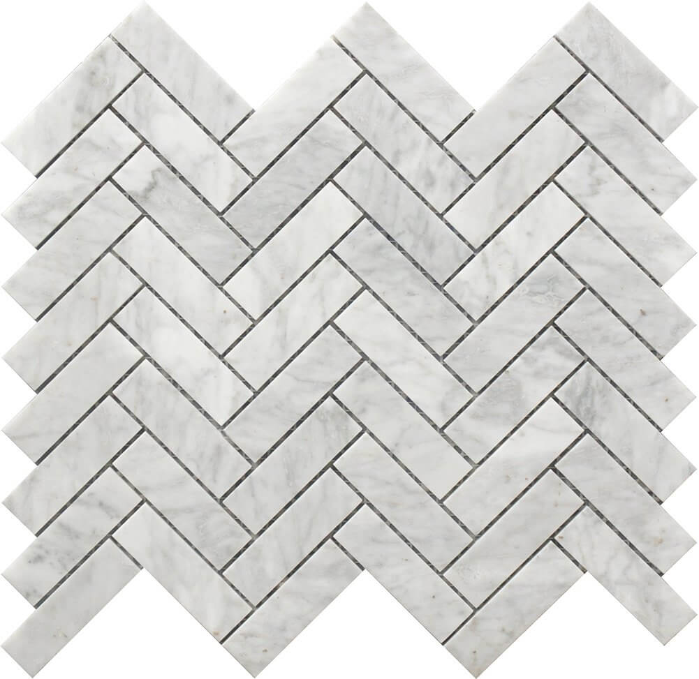 Herringbone 12x12 Marble Mosaic USTMHERR001