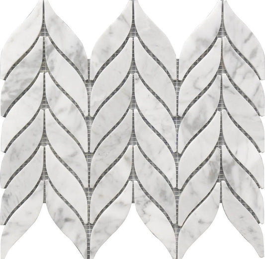 Spike 10x12 Marble Mosaic USTMSPKE005