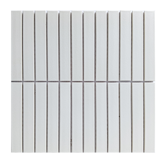 White Stacked 12x12 Mosaic U272CSISAMG